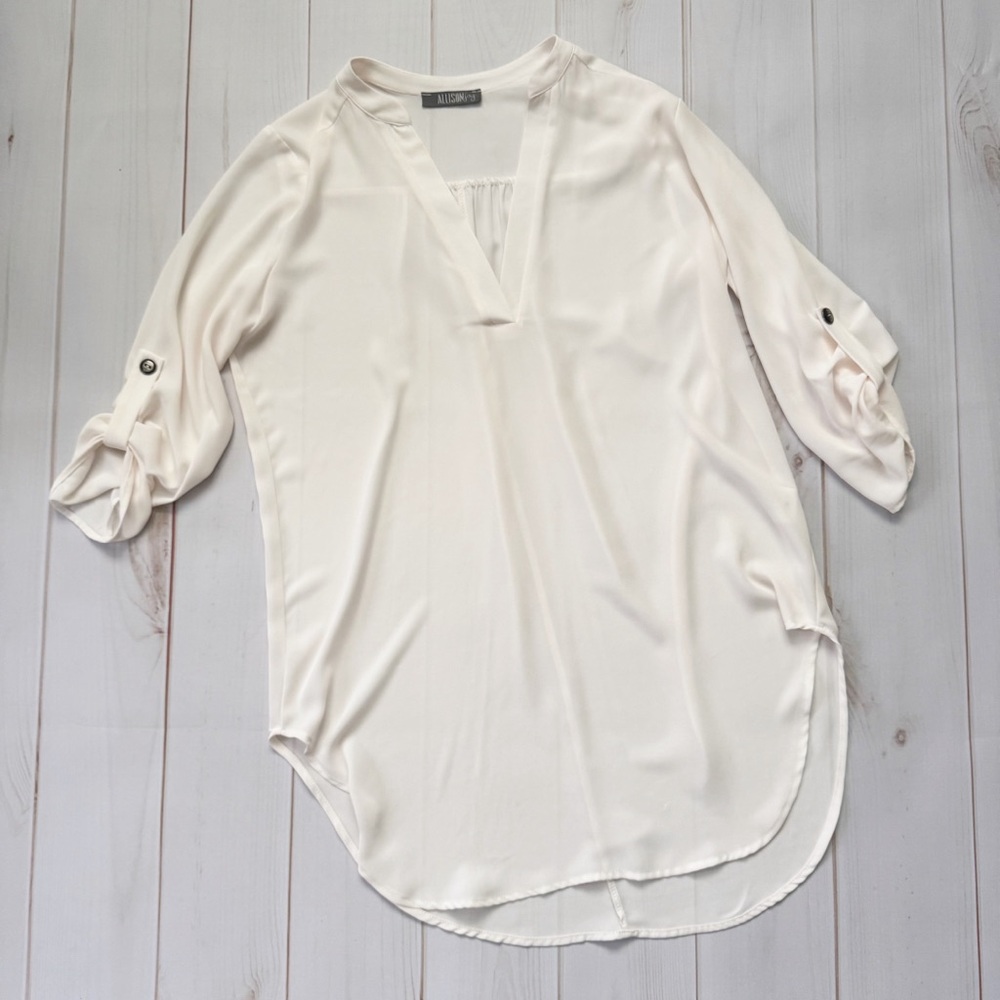 Allison Joy Ivory Blouse